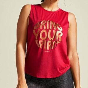 NEW Spiritual Gangster x Peloton Pink Bring Your Spirit Muscle Tank Women’s XL